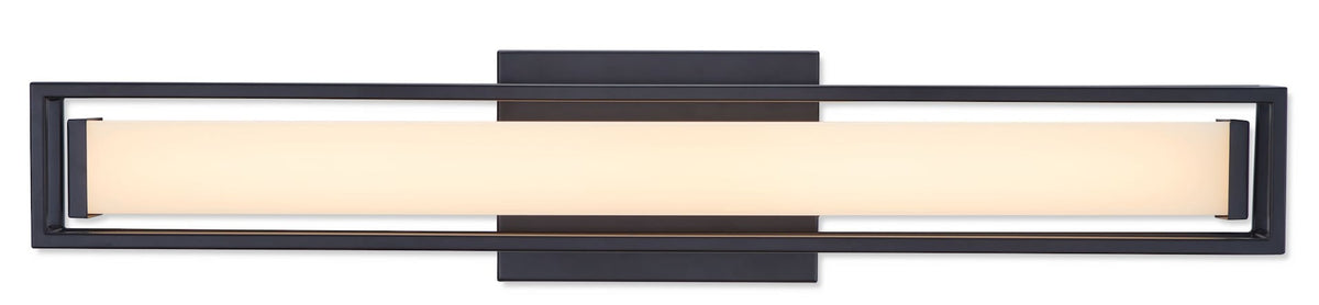 Slade 1-Light Integrated LED Vanity Light, Black, 24-in I3O7 - product image 1