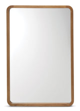 Springside Pearwood Rectangular Wall Mirror, Brown, 24 x 36-in W2D0 - product image 1