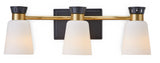 Springwater 3-Light Vanity with Opal Glass, Black W4G6 - product image 1