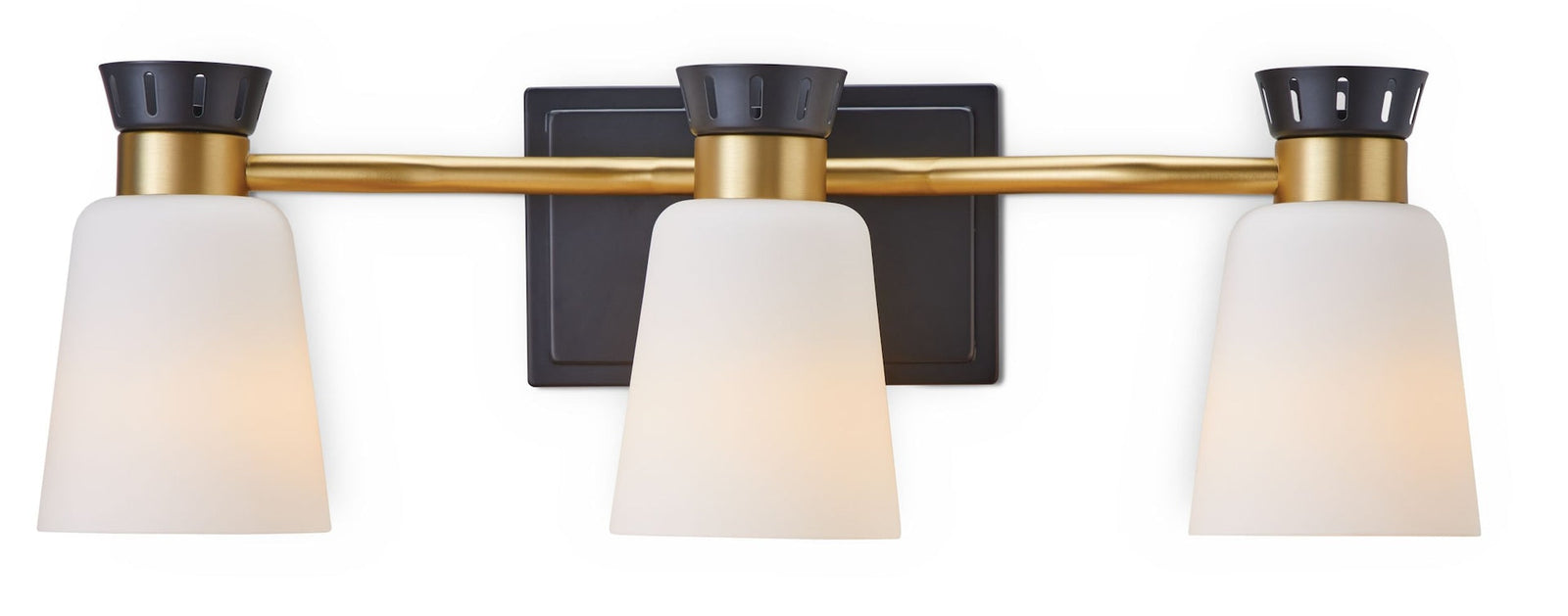 Springwater 3-Light Vanity with Opal Glass, Black W4G6 - product image 1