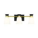 Springwater 3-Light Vanity with Opal Glass, Black W4G6 - product image 2