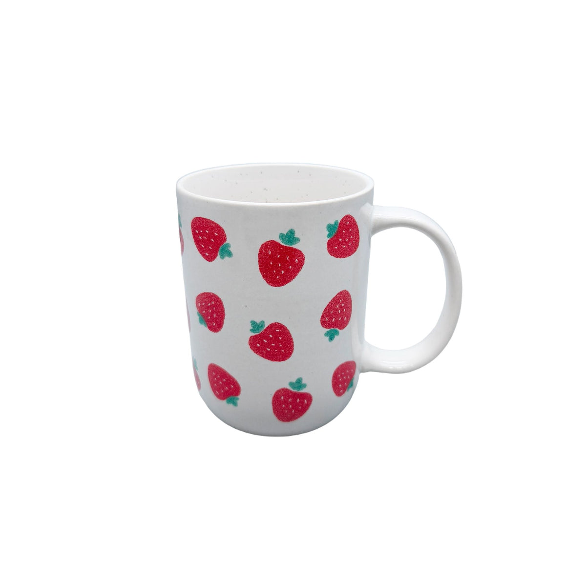 Strawberry Stoneware Mug, 18-oz, White Z8X6 - product image 1
