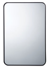 Truro Metal Rectangular Wall Mirror, Black, 20 x 30-in Q2V2 - product image 1