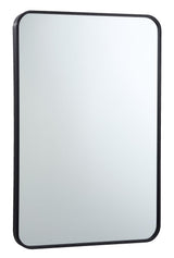 Truro Metal Rectangular Wall Mirror, Black, 20 x 30-in Q2V2 - product image 2