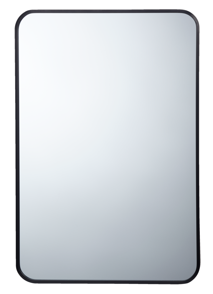 Truro Metal Rectangular Wall Mirror, Black, 20 x 30-in Q2V2 - product image 3