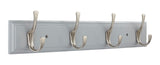 Voisin Stainless Steel 4-Hook Rail, Flint Grey, 27-in Y9D8 - product image 1