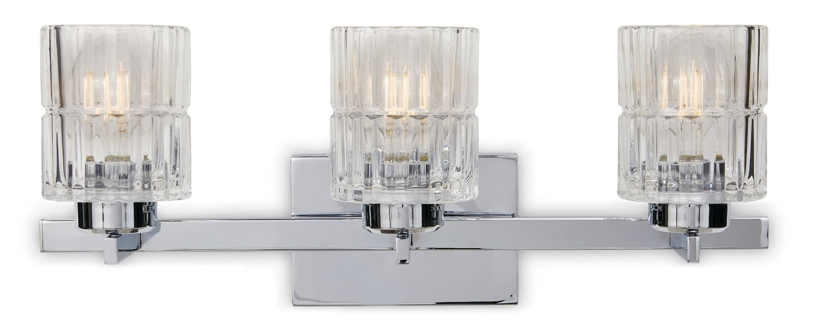 Waverly 3-Light Vanity Light Fixture with Clear Glass Shades, Chrome Z9E1 - product image 1