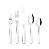 Wembury Scoop Handle Flatware Set, Stainless Steel, Serves 10, 50-pc Q9R9 - product image 1