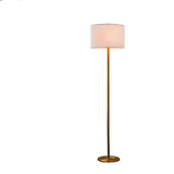 White Drum Shade Floor Lamp, 16-in, Metallic Gold/Matte Brass B2E3 - product image 3