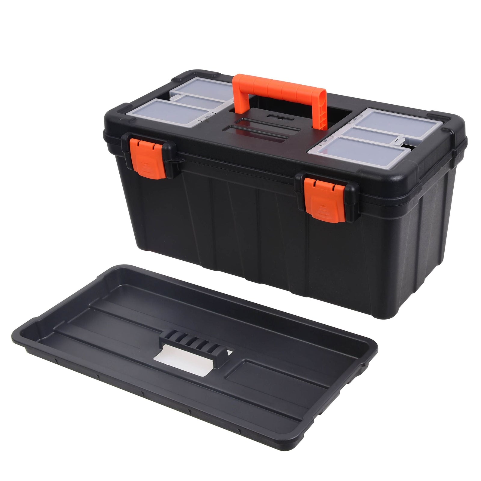 Portable Plastic Tool Box with Removable Tray, 17-in Z9Y6 - product image 5
