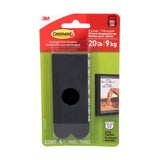 20-lb Black Picture Hanging Strips, 17217BLK-EF | 4 Pairs, X-Large Strips C2H1 - product image 1