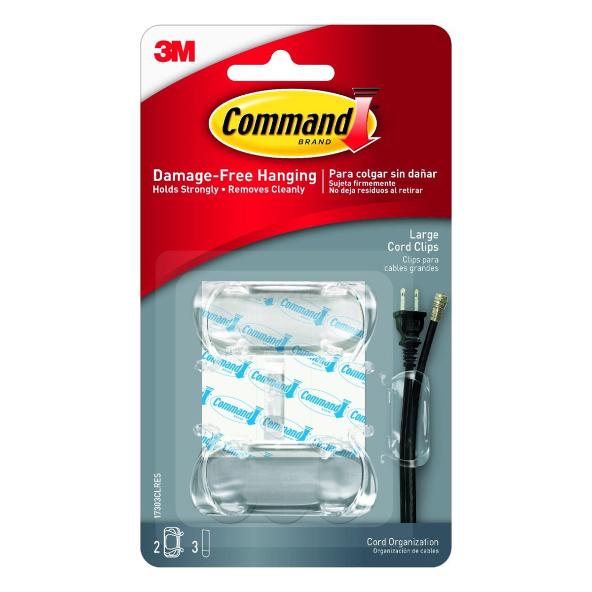 Clear Cord Clips, Clear D9R3 - product image 1