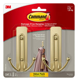 Large Satin Brass Hooks D8V6 - product image 1