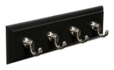 Slate 4-Hook Key Rail Organizer with Adhesive Strips, 2-lbs Z7F4 - product image 1