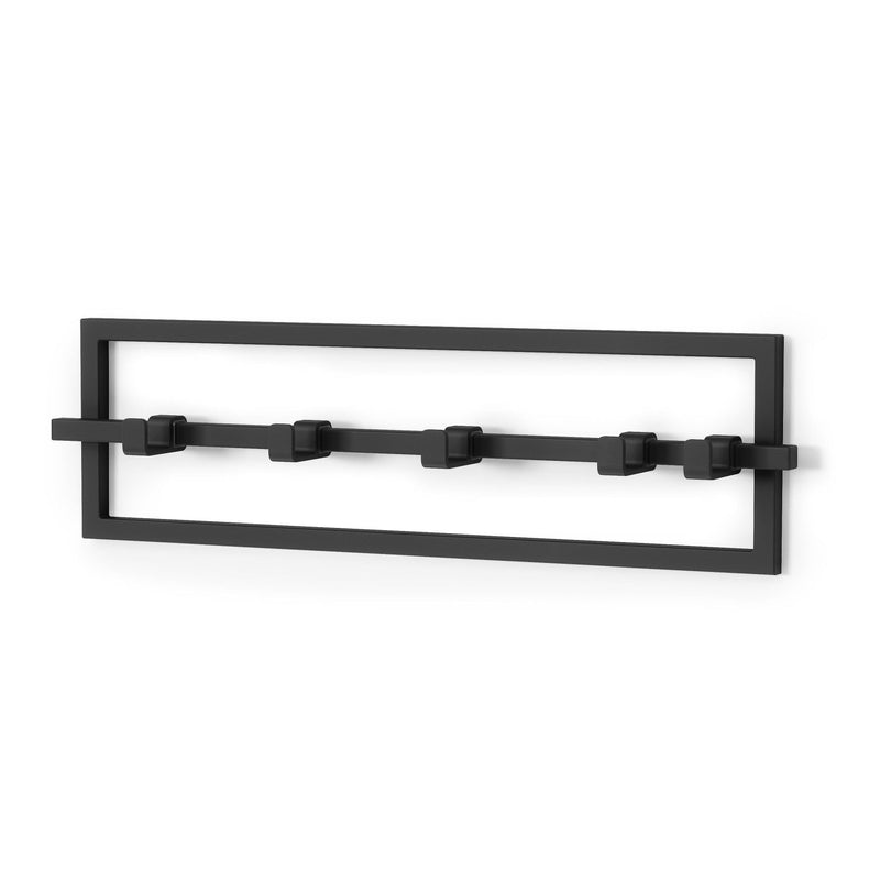 5 Hook Rack, Black X7V2
