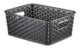 My Style Woven Storage Basket, Small, Black E5O1 - product image 1