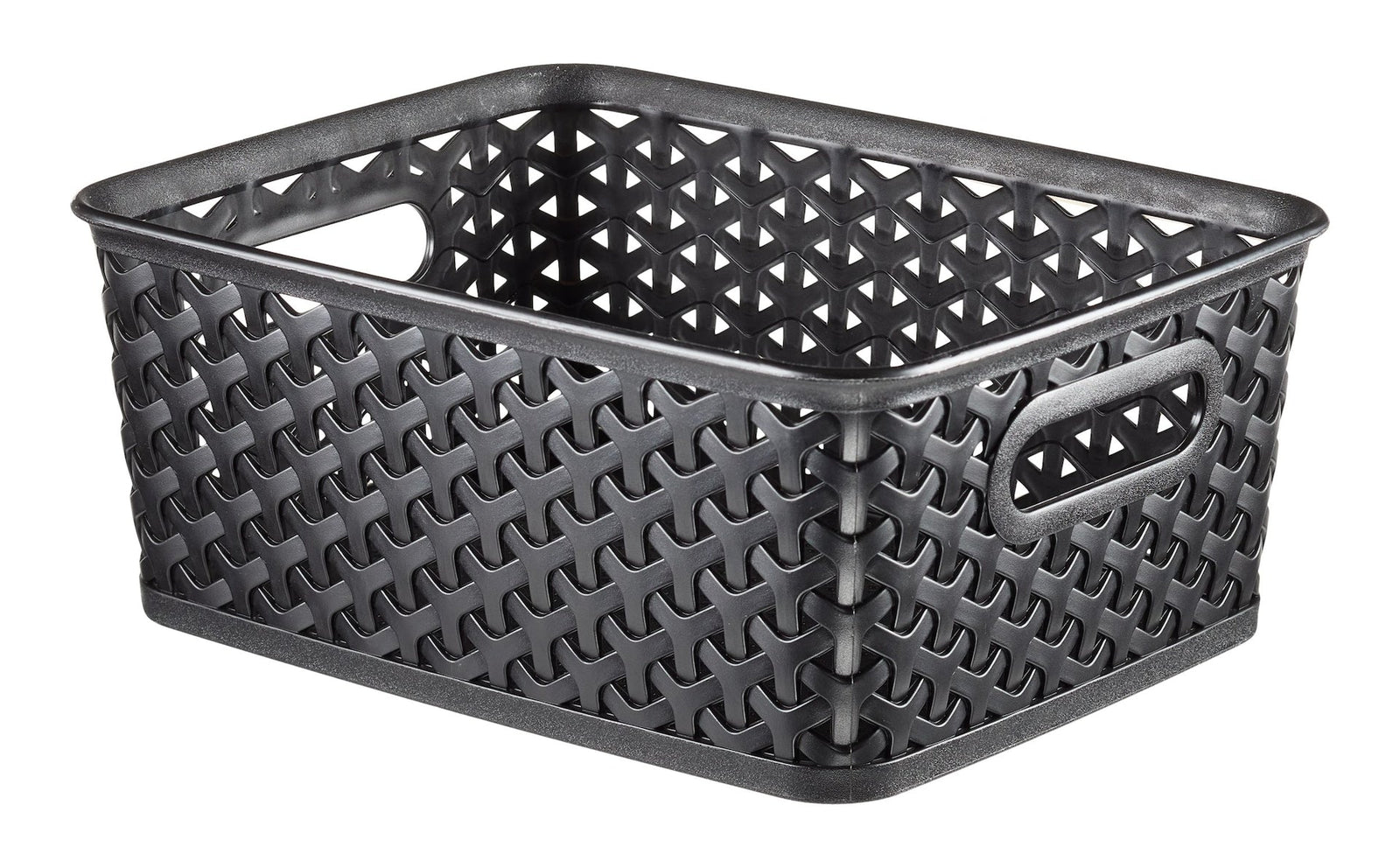 My Style Woven Storage Basket, Small, Black E5O1 - product image 1