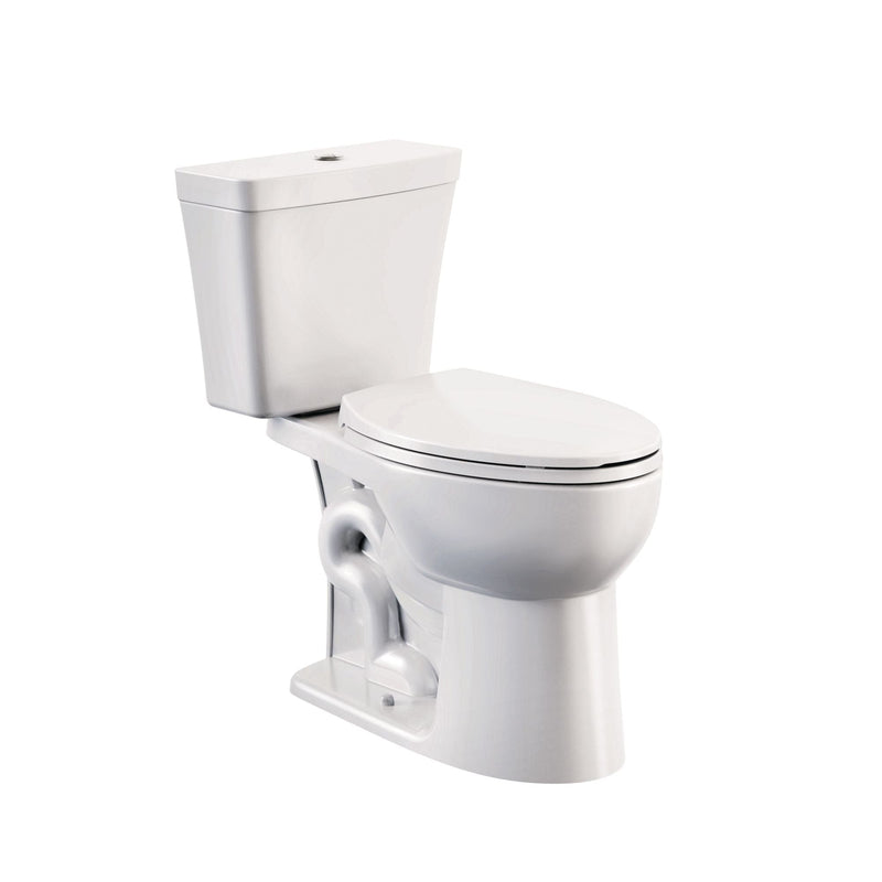 2-Piece Elongated Toilet Bowl with Soft Close, White, 3.8/4.8-L A4P6