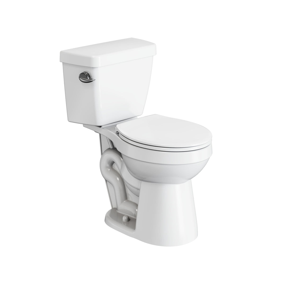 2-Piece Round Toilet Bowl with Soft Close, White, 4.8-L, Single Flush J0E5 - product image 1