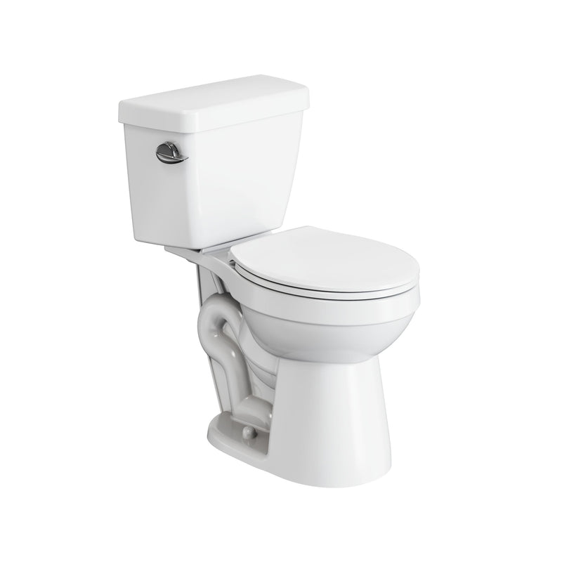 2-Piece Round Toilet Bowl with Soft Close, White, 4.8-L, Single Flush J0E5