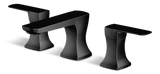 Aztek Double Handle Widespread 8-in Centreset Bathroom Sink Faucet with Pop-up Drain, Matte Black G9T5 - product image 1