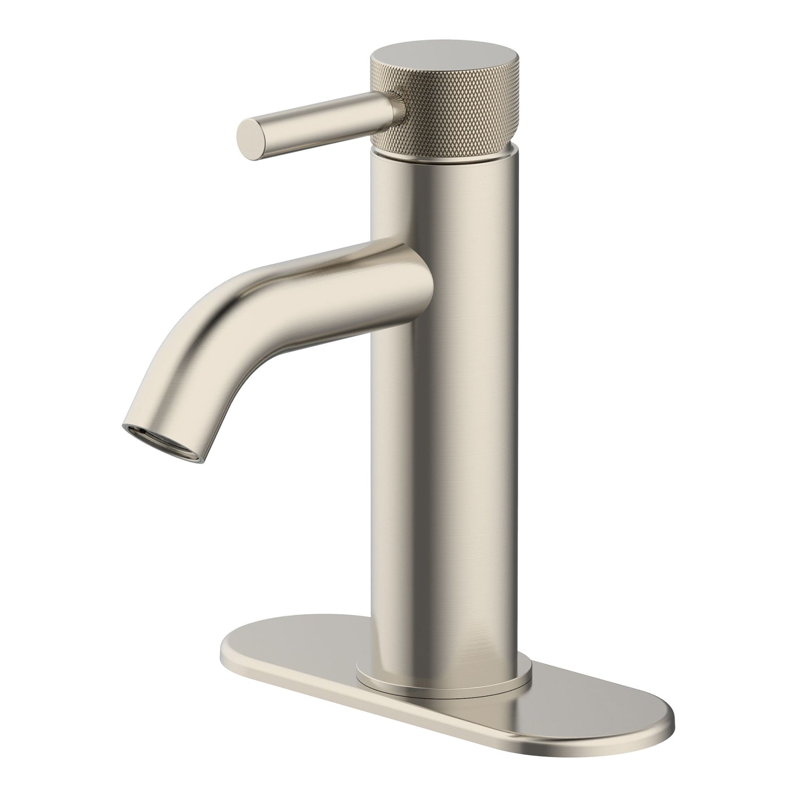 Crete 1-Handle Lavatory Faucet with Knurled Accents D6P9 - product image 1