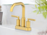Dorian 2-Handle 4-in Centreset Lavatory/Bathroom Sink Faucet, Brushed Gold F8S1 - product image 2