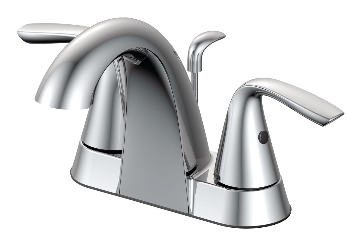Gallant Double Handle 4-in Centreset Bathroom Sink Faucet with Pop-up Drain, Chrome G2O6 - product image 1
