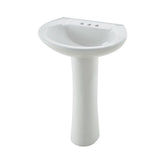 Pedestal Sink with Leg, White, 22.64 x 18 x 33.66-in D1A9 - product image 1
