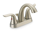 Plymouth Double Handle 4-in Centreset Bathroom Sink Faucet with Pop-Up Drain, Brushed Nickel H7L8 - product image 1