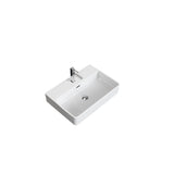Scratch-Resistant Rectangle Vessel Sink, White, 23.6-in x 16.5-in Z2P4 - product image 1