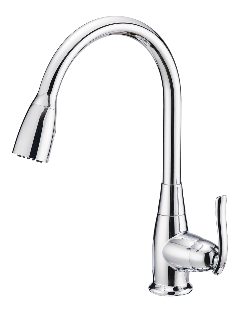 Terrazo Single Handle Pull Down Kitchen Faucet, Chrome F5L3