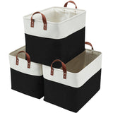 Jumbo Foldable Storage Basket, 42-L, 3-pk, Black J8K1 - product image 1