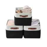 Large Soft-Sided Foldable Storage Basket, 3-pk, Black K0Q5 - product image 1
