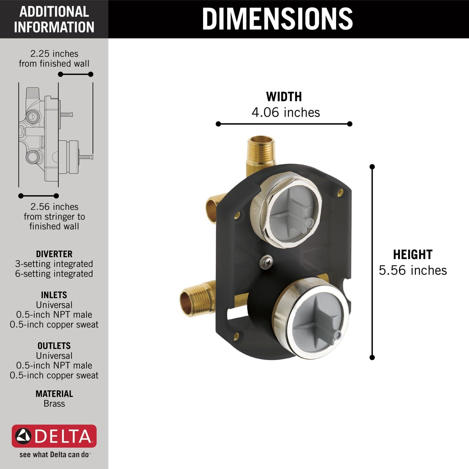 MultiChoice Universal Integrated Shower Diverter V4U8 - product image 5