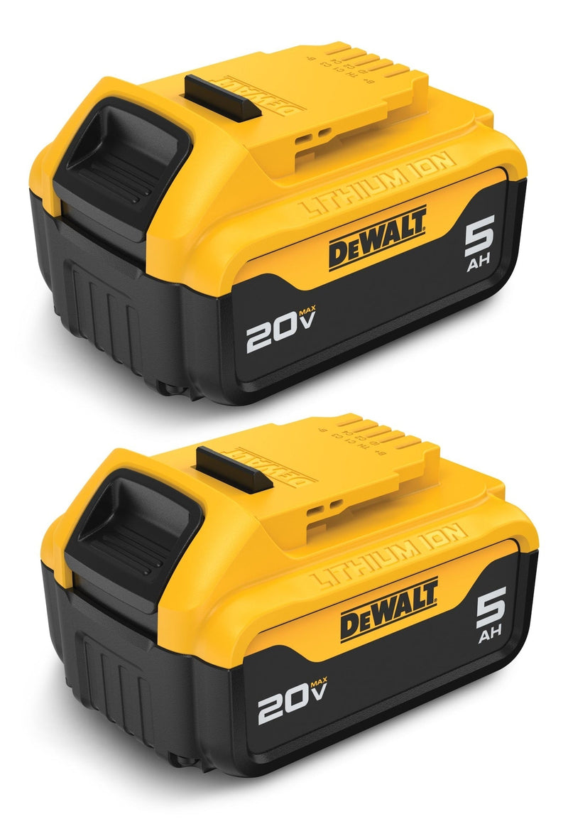 DCB205-2 20V MAX Lithium-Ion 5.0Ah Battery Pack with LED Fuel Gauge, 2-pk V8I2