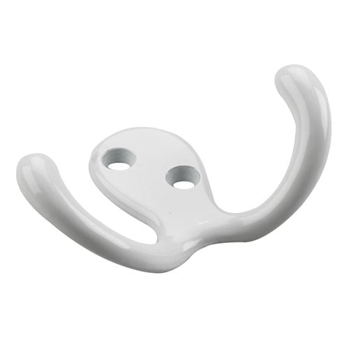 Double Wardrobe Hook, White, 4pk J6U4 - product image 1