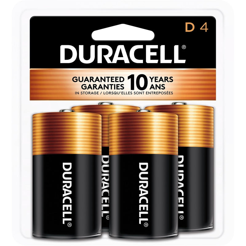 Coppertop D Alkaline Batteries, All Purpose, 4-pk I2I1