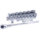 Tools 1-in Drive 12 Point Standard Socket & Attachment Set, SAE, 21-pk V1F6 - product image 1