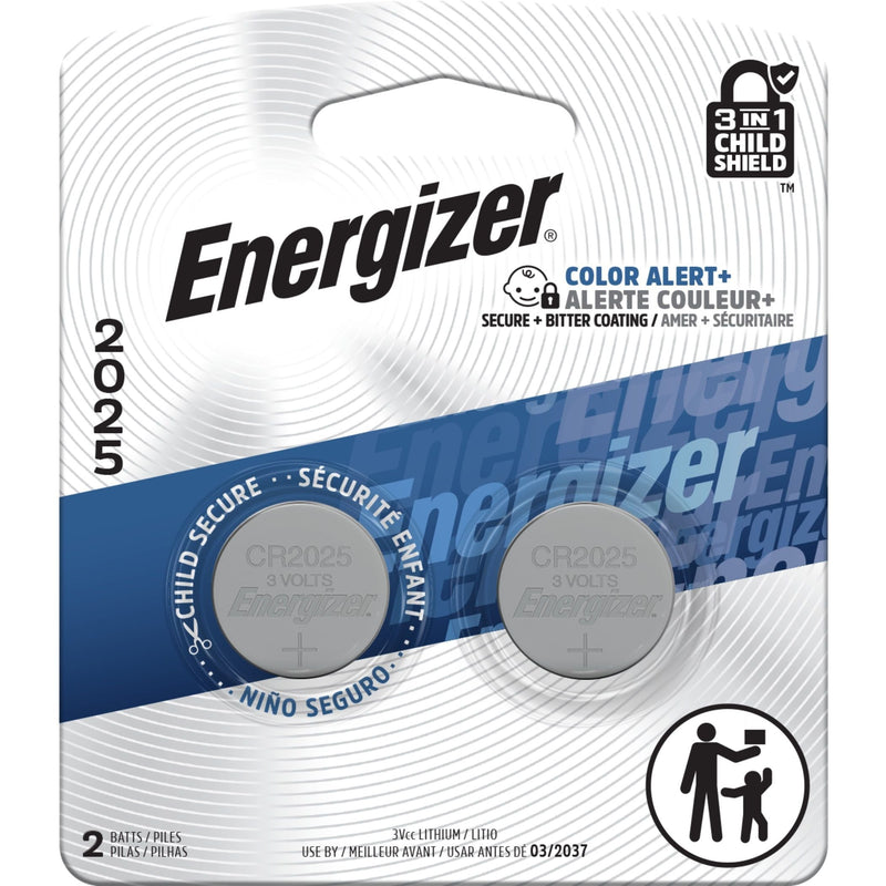 2-pk CR2025 3V / 3 Volt Lithium Coin Cell Batteries, Long Lasting O1F9
