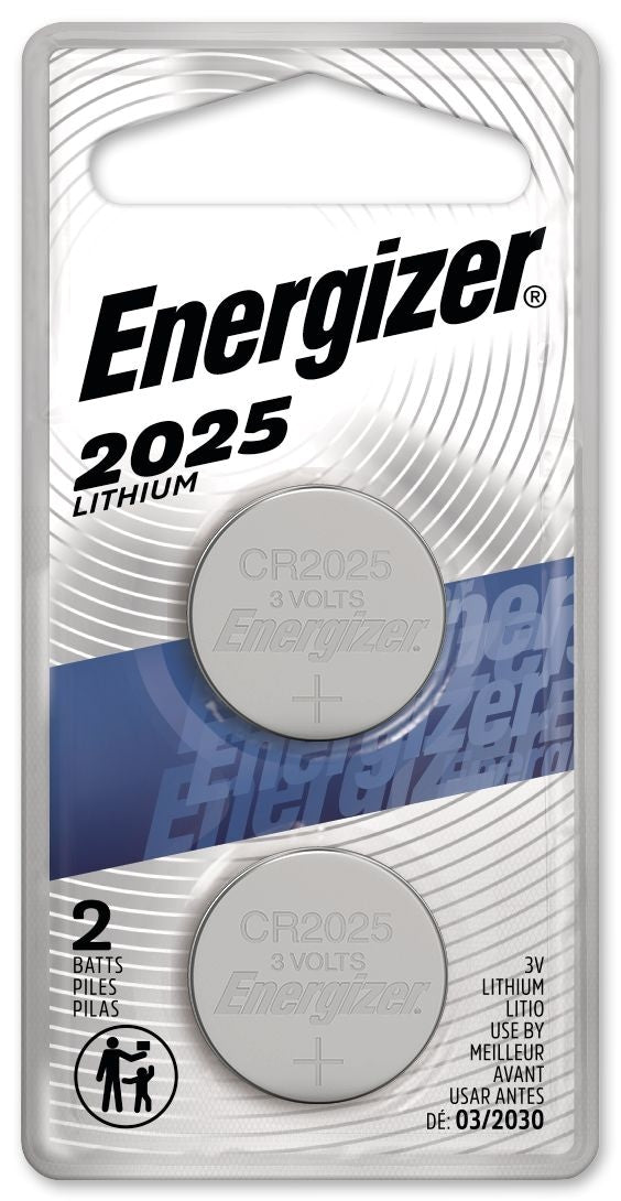 2-pk CR2025 3V / 3 Volt Lithium Coin Cell Batteries, Long Lasting O1F9 - product image 2