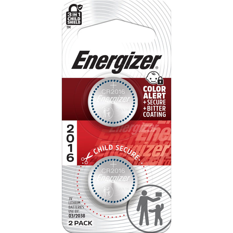 CR2016 3V / 3 Volt Lithium Coin Cell Batteries for Watches & Electronics, 2-pk B3M5