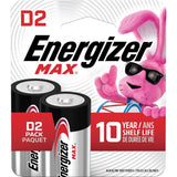 Max 2-pk D Alkaline Batteries, Long Lasting, All Purpose N6I6 - product image 1