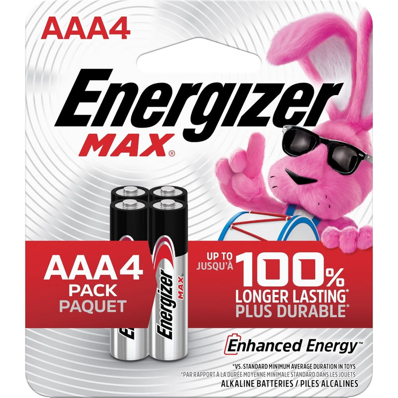 Max 4-pk AAA Alkaline Batteries, Long Lasting, All Purpose M5A2