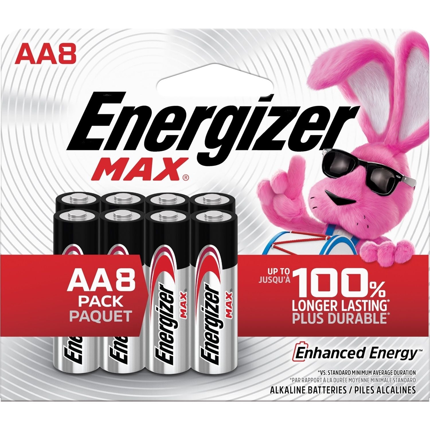 Max 8-pk AA Alkaline Batteries, Long Lasting, All Purpose E6D7 - product image 1