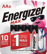 Max 8-pk AA Alkaline Batteries, Long Lasting, All Purpose E6D7 - product image 2