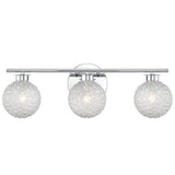 3-Light Chrome Vanity Light with Diamond Shades T4H3 - product image 2