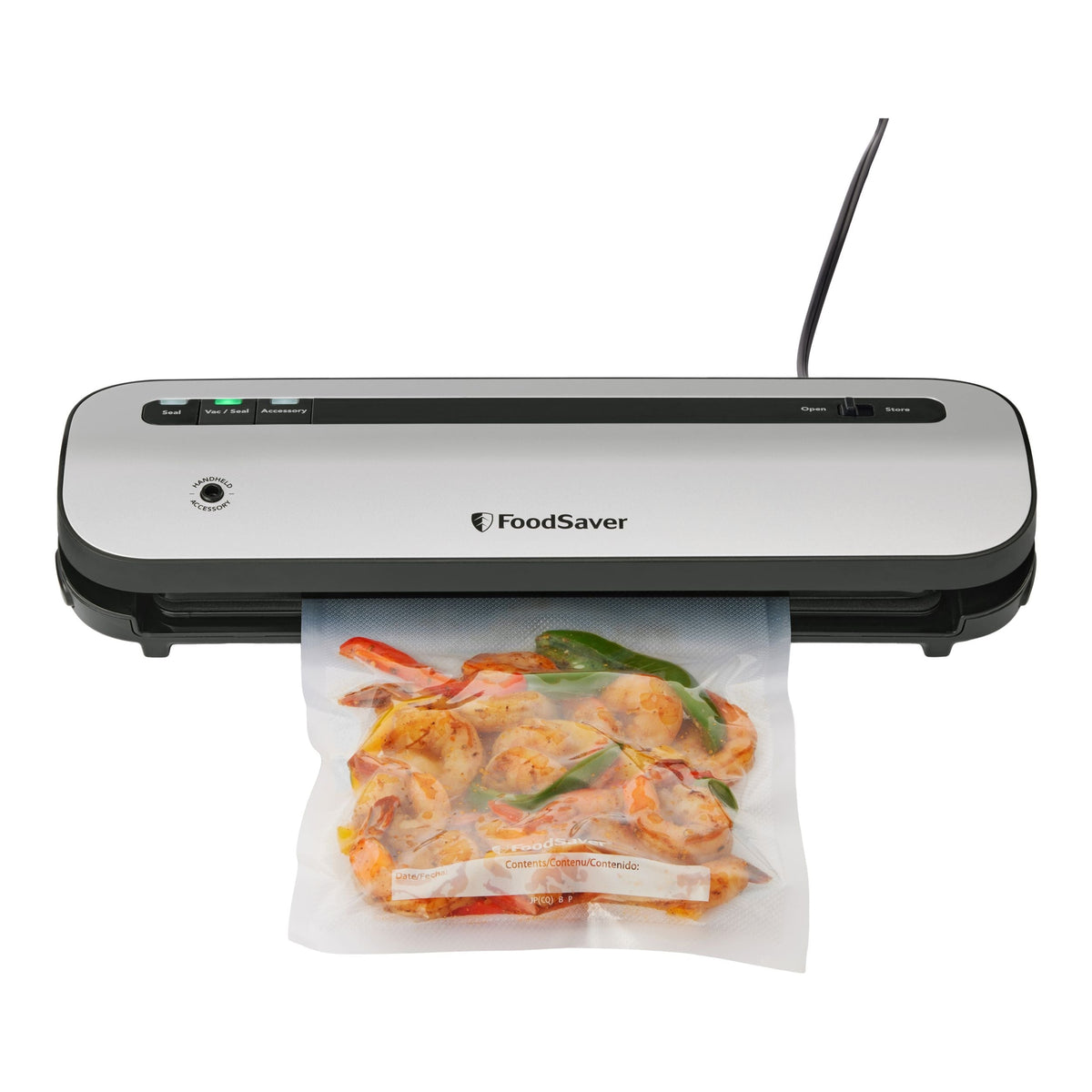 VS1230 Space Saving Vacuum Sealer with Bags & Roll, Stainless Steel R7L9 - product image 1