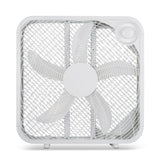 Plastic 5-Blade Portable Box/Floor Fan, 2-Speed, White, 20-in D9B3 - product image 2