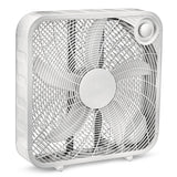 Plastic 5-Blade Portable Box/Floor Fan, 2-Speed, White, 20-in D9B3 - product image 3